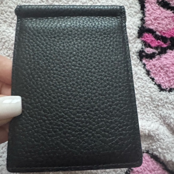 Coach men’s Black Textured Card Holder - Picture 2 of 8